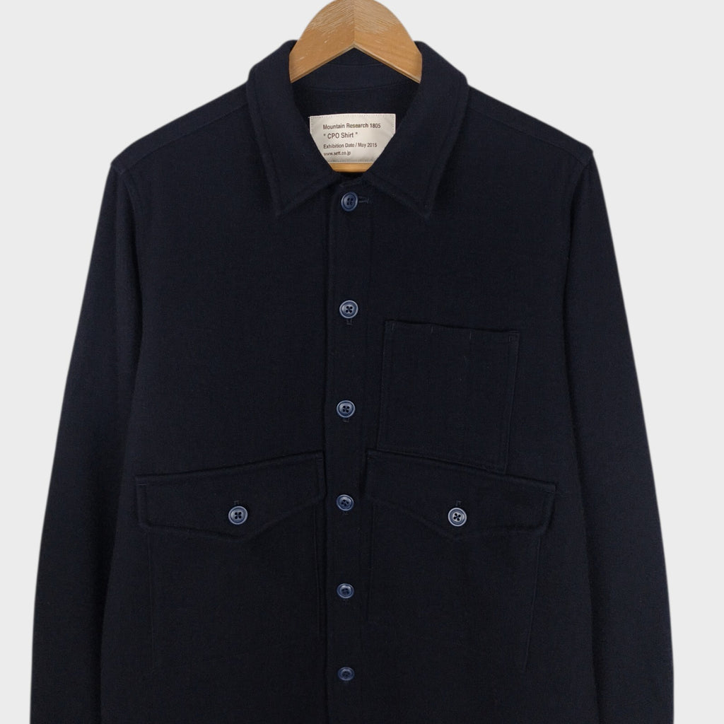 MOUNTAIN RESEARCH Men's Navy Made in Japan Wool Blend CPO Overshirt