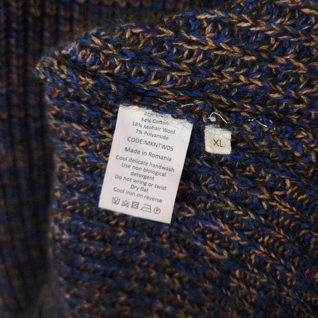 TOAST Men's 100% Mohair Wool Blend Heavyweight Chunky Knit Jumper
