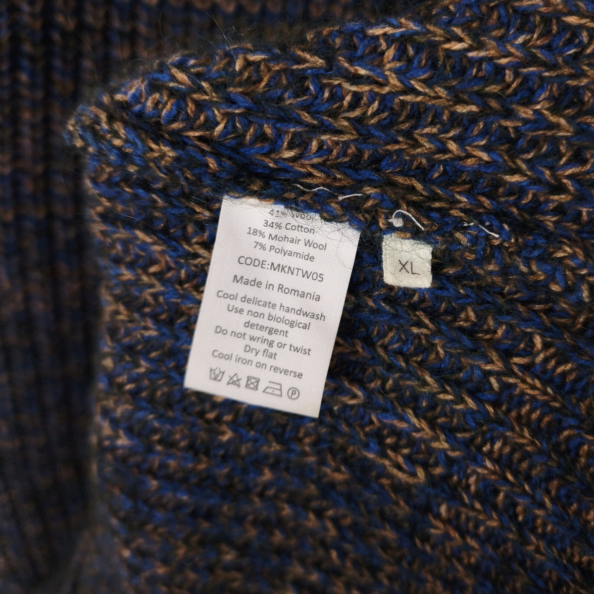 TOAST Men's 100% Mohair Wool Blend Heavyweight Chunky Knit Jumper