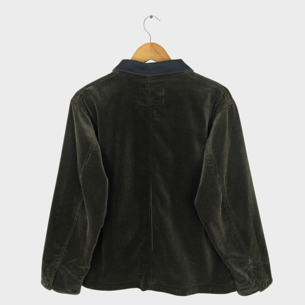 MHL MARGARET HOWELL Men's Dark Green Heavyweight Corduroy Chore Jacket