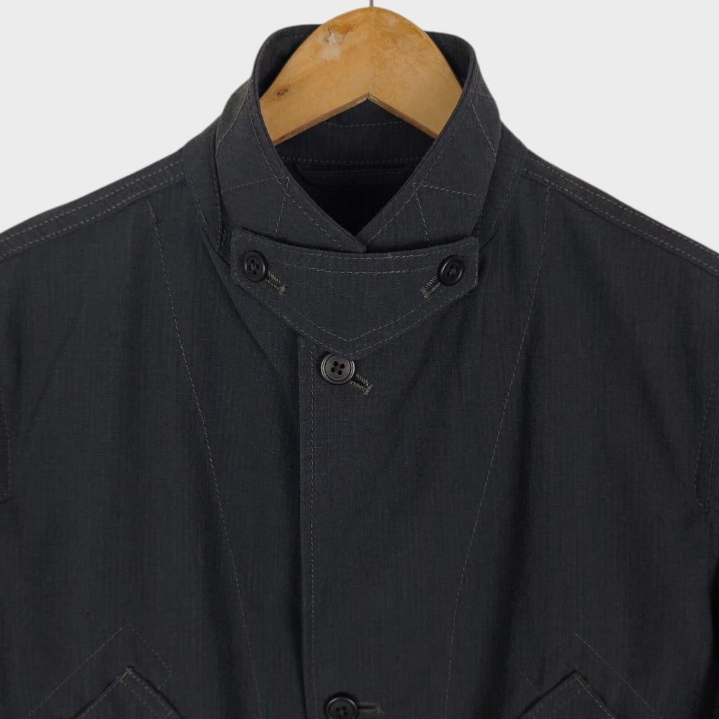 SNOW PEAK Men's Dark Grey Made in Japan Takibi Hunting Chore Jacket