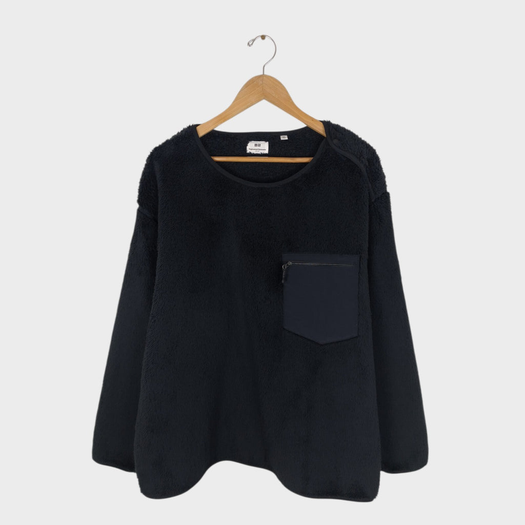ENGINEERED GARMENTS x UNIQLO Men's Black Sherpa Fleece Jumper