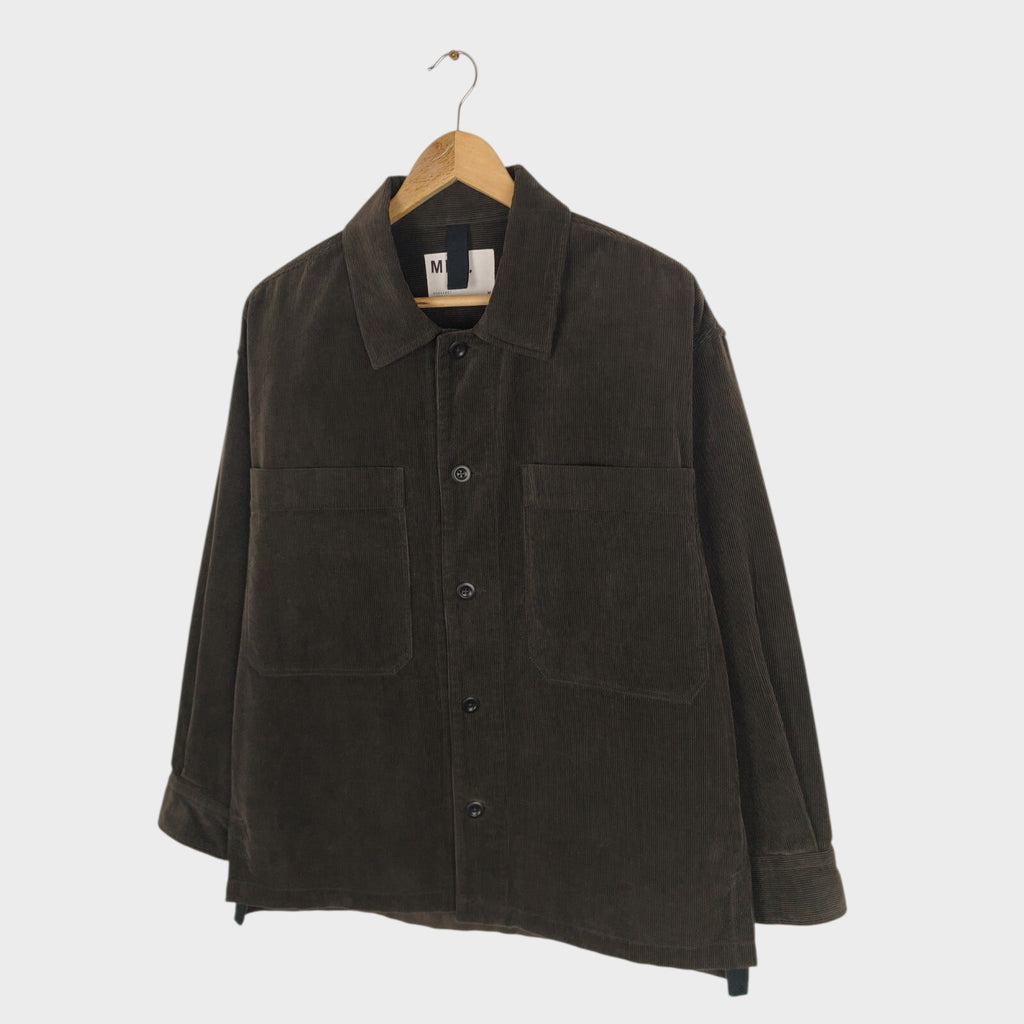 MHL MARGARET HOWELL Men's Dark Brown Corduroy Overshirt