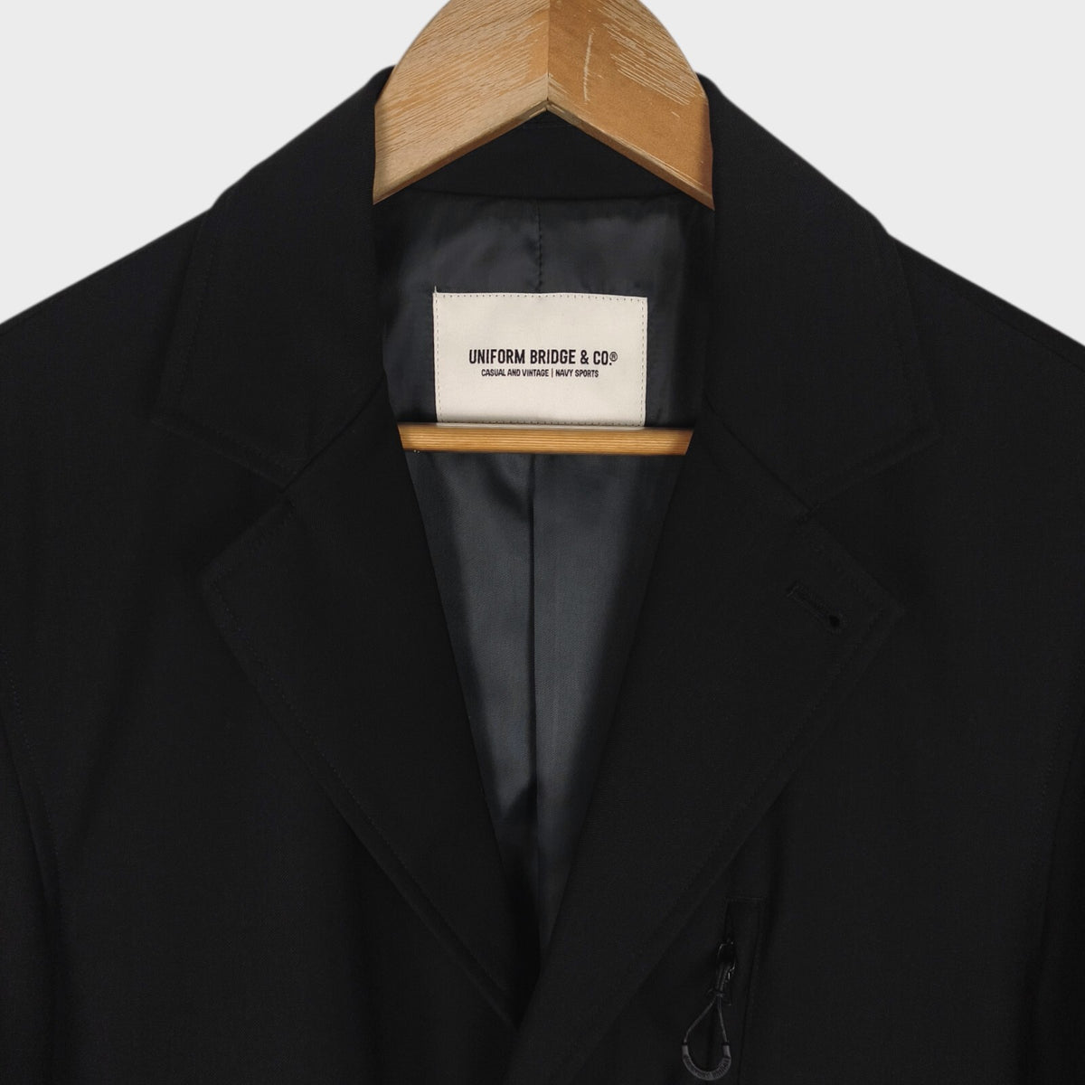 UNIFORM BRIDGE Men's Black AE Uniform Blazer Chore Jacket