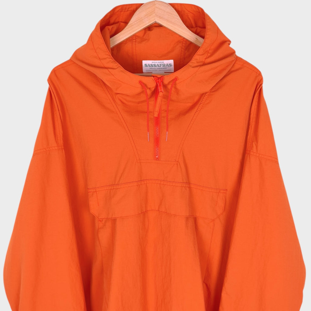 SASSAFRAS Men's Made in Japan Orange Digs Crew Armor Shell Bud Smock Jacket