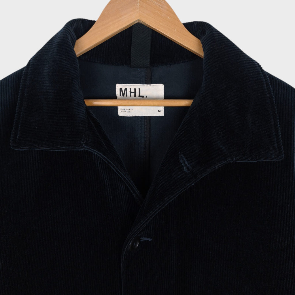 MHL MARGARET HOWELL Men's Navy Blue Heavyweight Corduroy Chore Jacket