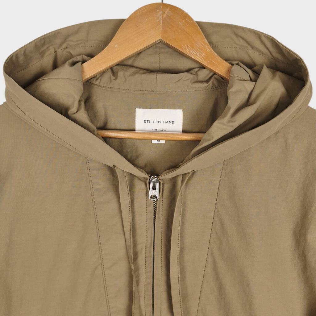 STILL BY HAND Men's Made in Japan Beige Nylon Anorak Smock Jacket