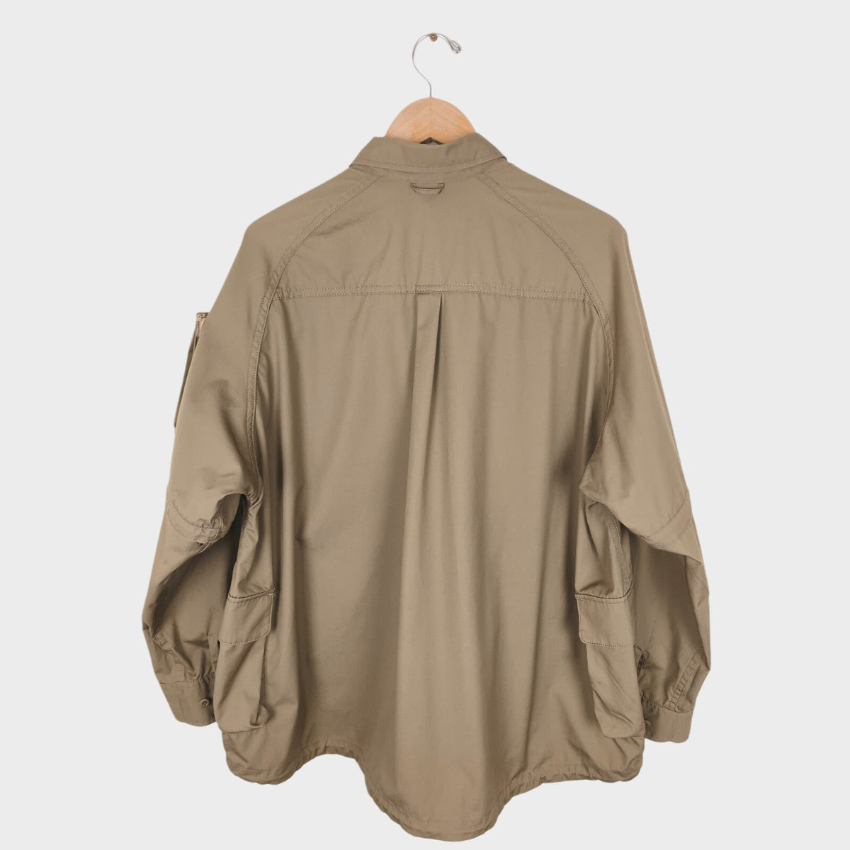 WAX ORIGINAL Japan Men's Coyote Taupe 100% Ventile Cotton Utility Jacket