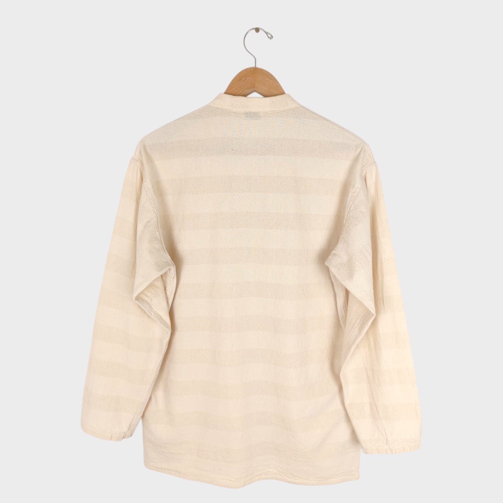 TENDER CO. Men's Made in England Cream 50/50 Cotton Wool Type 440 Overshirt