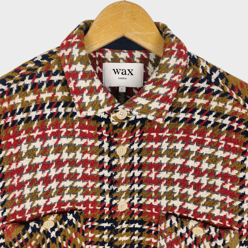 WAX LONDON Men's Multicoloured Check Whiting Overshirt