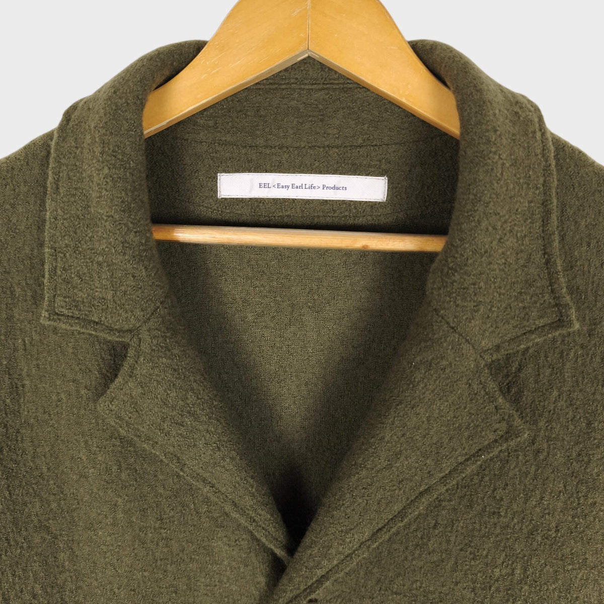 EEL PRODUCTS Men's Made in Japan 100% Wool Oversized Reading Coat