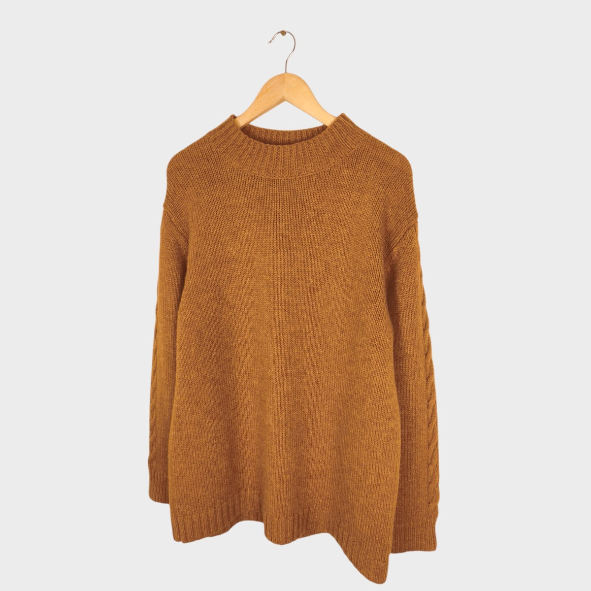 MHL MARGARET HOWELL Men's Tan/Camel 100% Wool Jumper