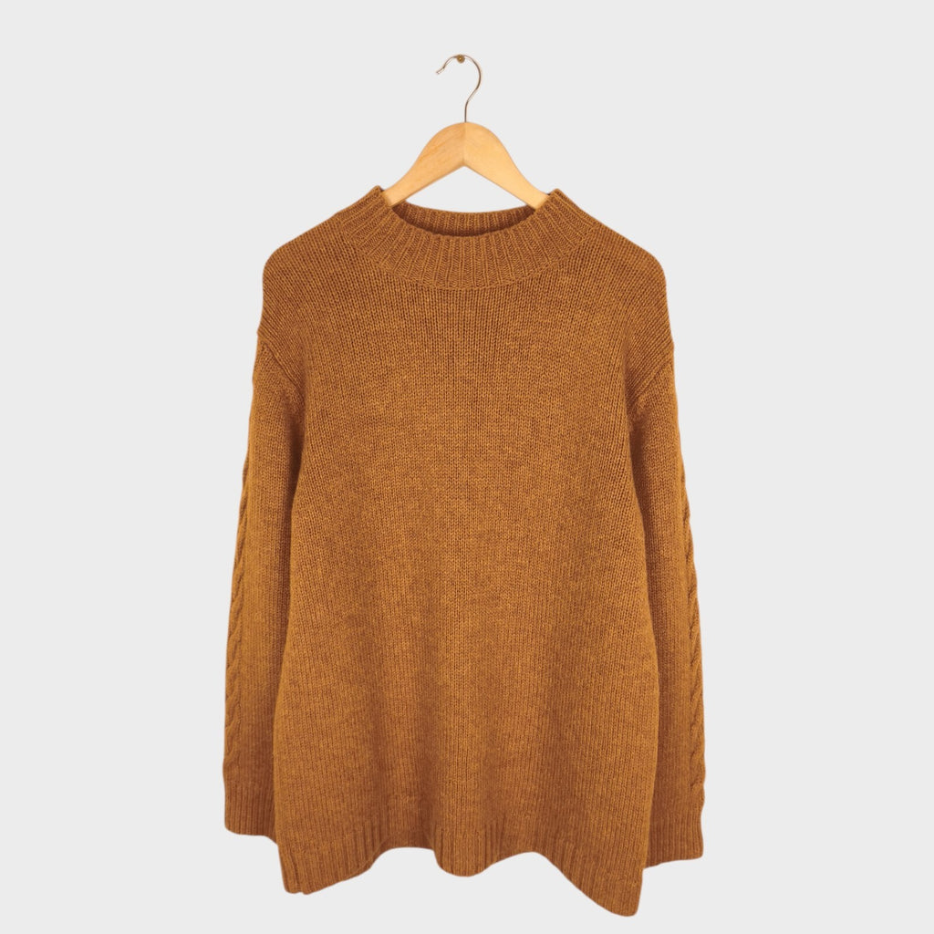 MHL MARGARET HOWELL Men's Tan/Camel 100% Wool Jumper