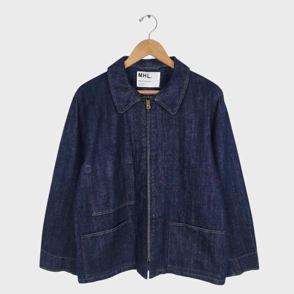 MHL MARGARET HOWELL Men's Canton Overalls Made in Japan Blue Denim Jacket
