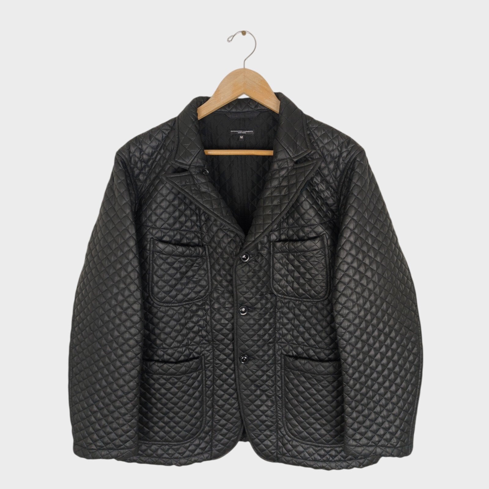 ENGINEERED GARMENTS Men's Made in USA Black Diamond Quilted Bedford Jacket