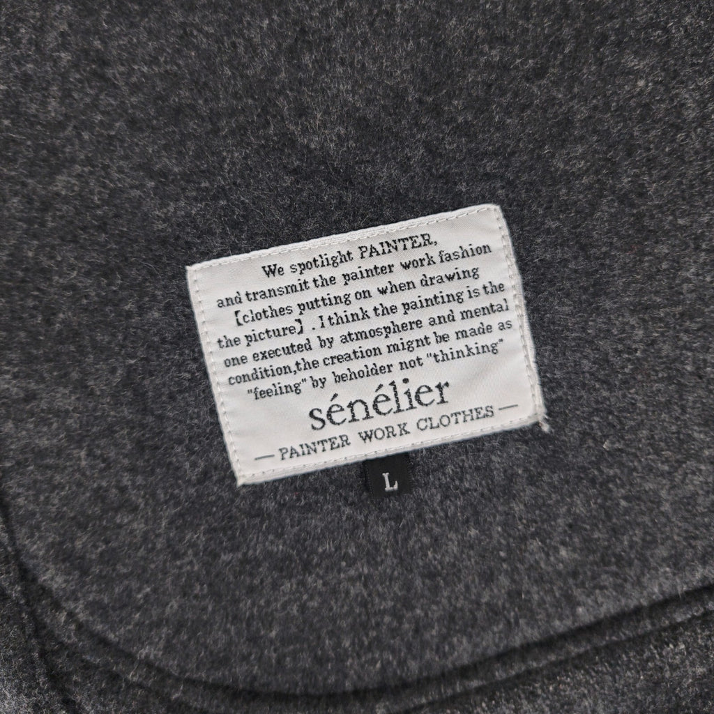 SENELIER Men's Made in Japan Grey Wool Toolbox Painter Jacket