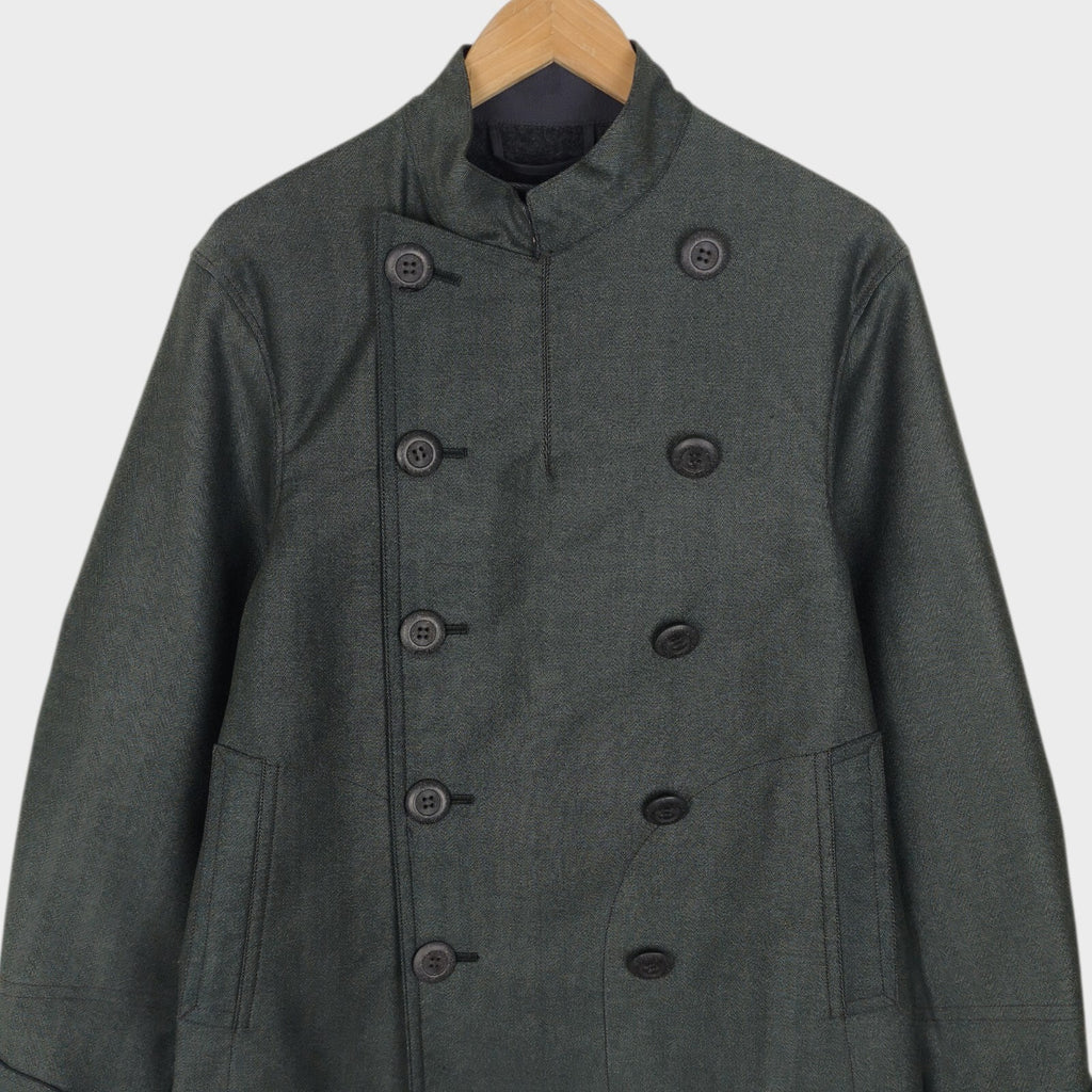 JOHN GLUCKOW Men's Pale Green Made in Japan "Headhunters Rising" The Stevedore Moleskin Jacket