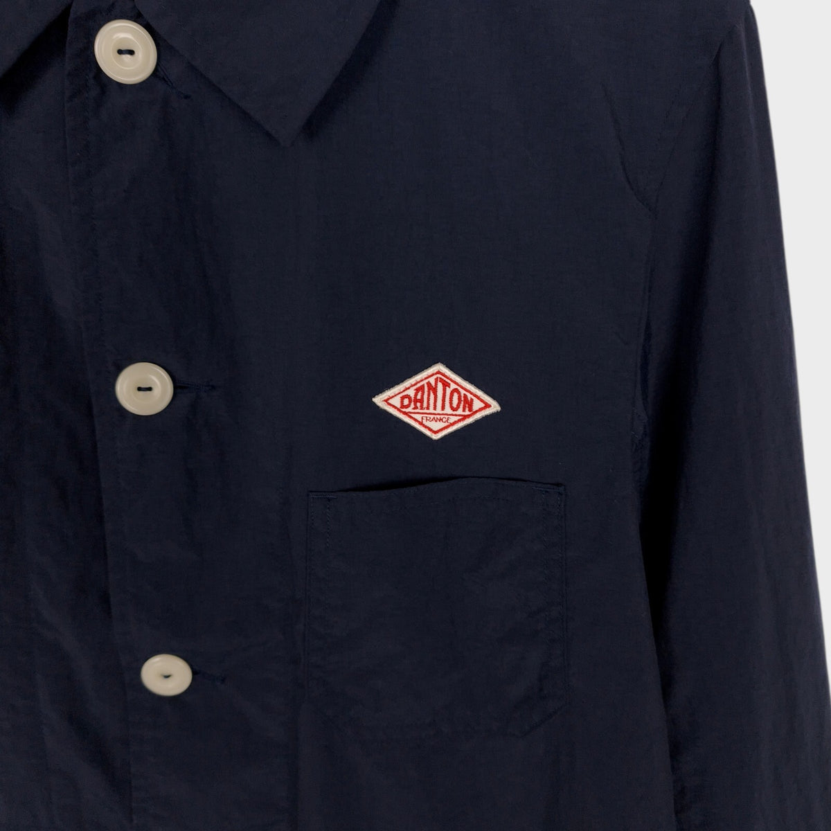 DANTON x BEAMS Men's Made in Japan Navy Blue Nylon Coat Jacket