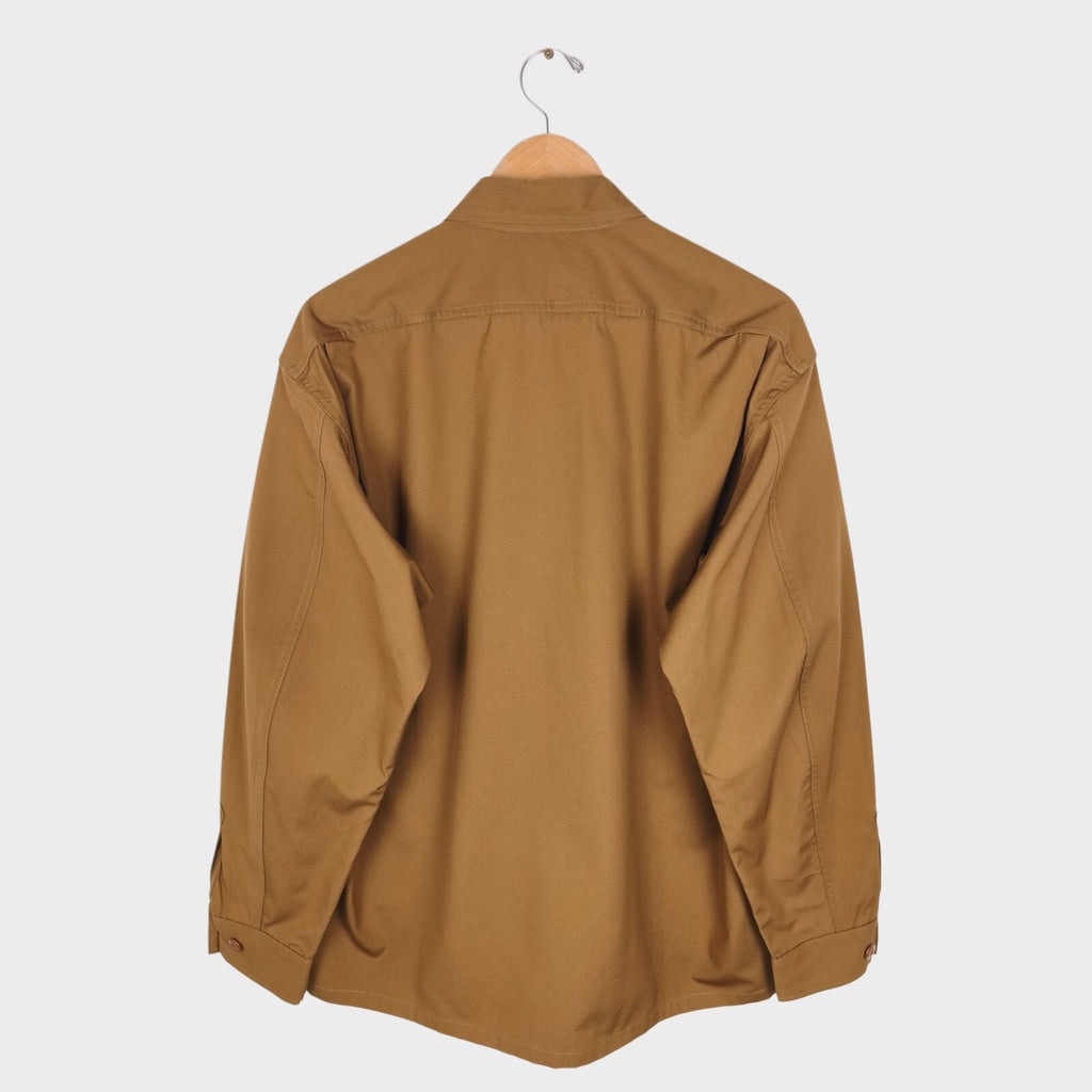 SASSAFRAS Men's Made in Japan Brown Digs Crew Chore Jacket