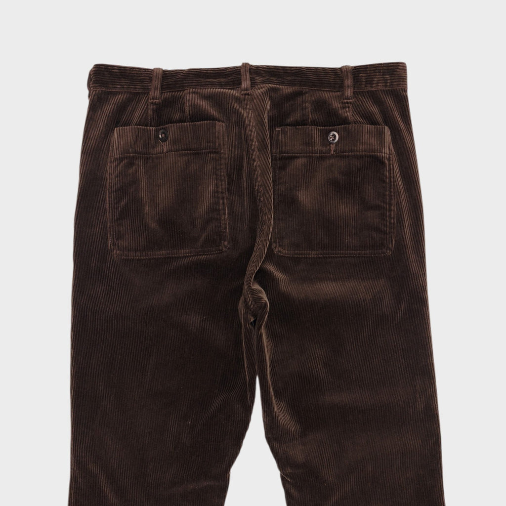 MHL MARGARET HOWELL Men's Brown Heavyweight Corduroy Trousers