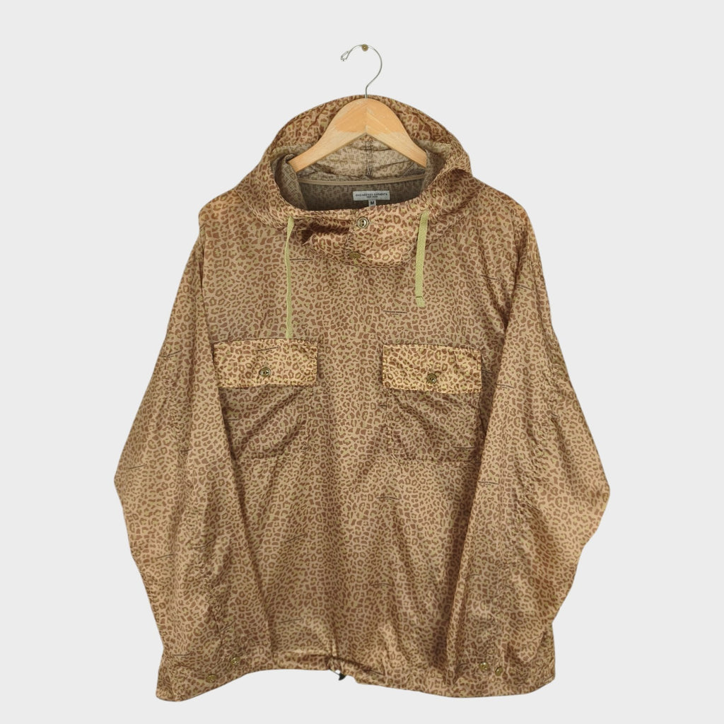 ENGINEERD GARMENTS Men's Made in USA Leopard Print Smock Parka Jacket