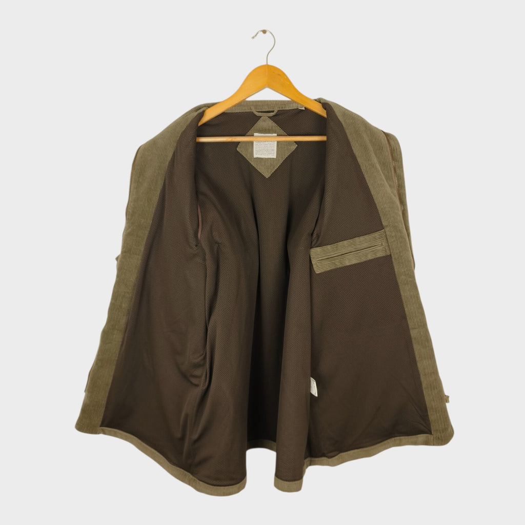 FILL THE BILL Men's Made in Japan Brown Corduroy Utility Modular Jacket