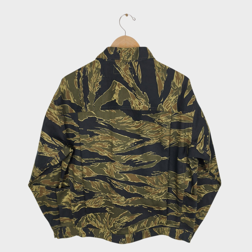 SASSAFRAS Men's Made in Japan Tiger Camo Gardeners Jacket