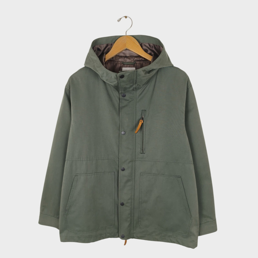 BEAMS B:MING Men's Sage Green Waterproof Mountain Parka Jacket