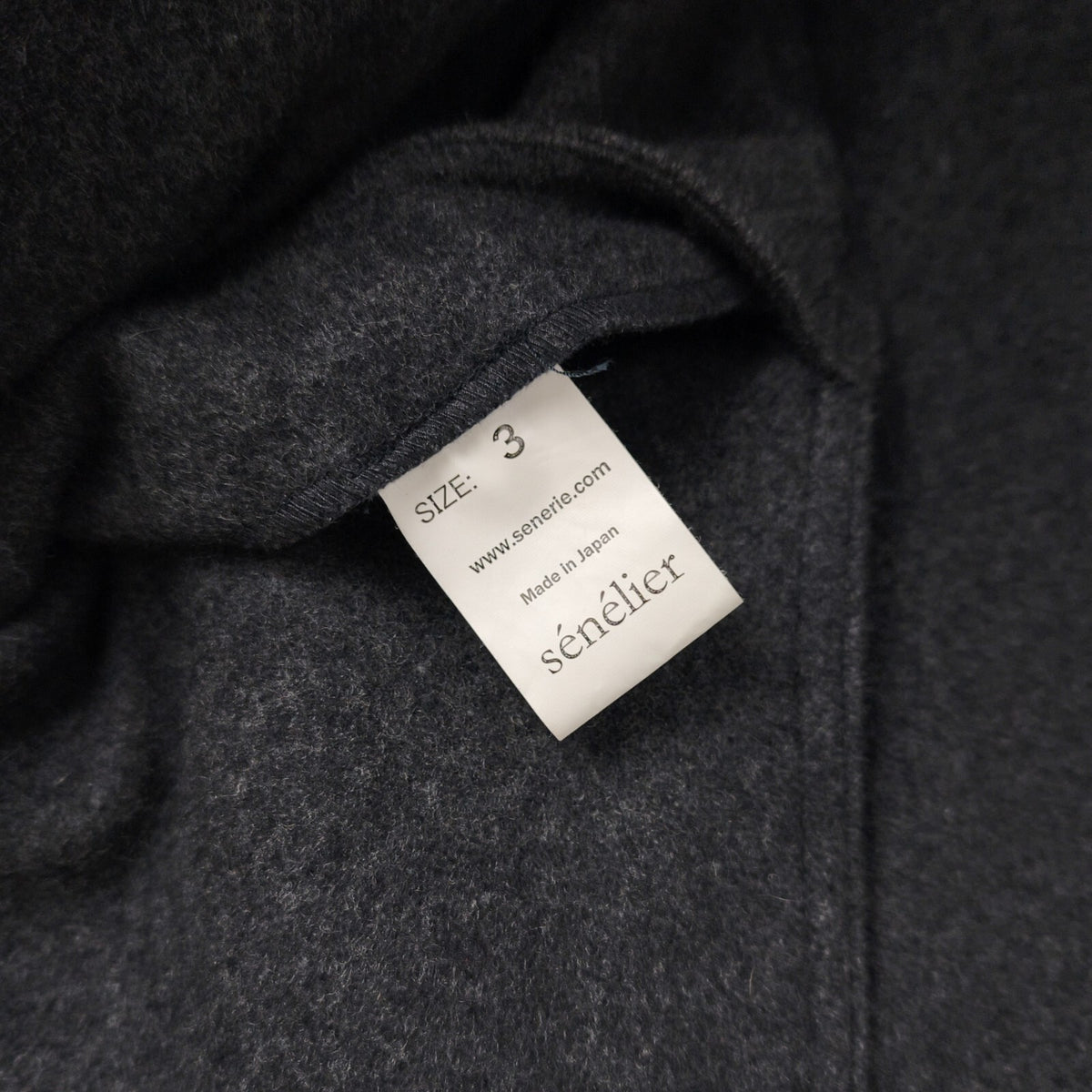 SENELIER Men's Made in Japan Grey Wool Toolbox Painter Jacket