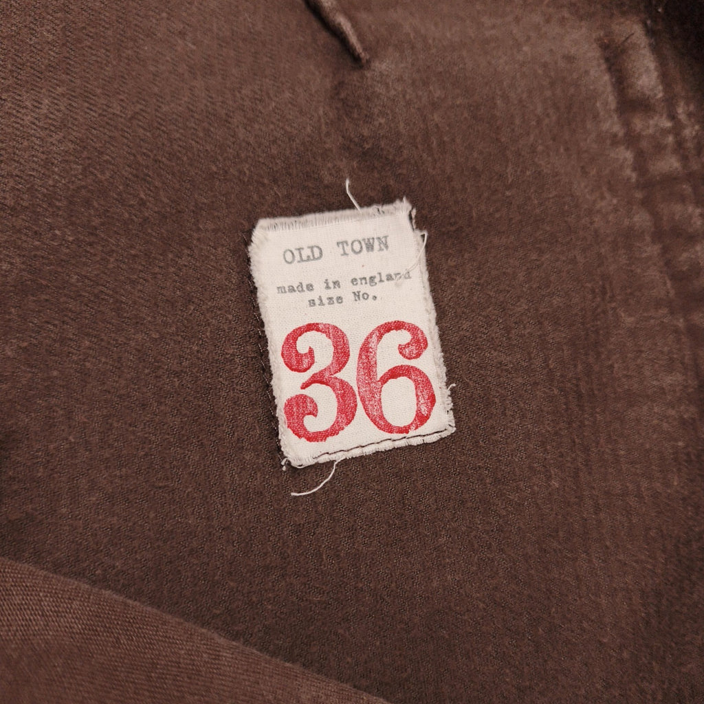 OLD TOWN Men's Brown Made in England Heavyweight Corduroy Trousers