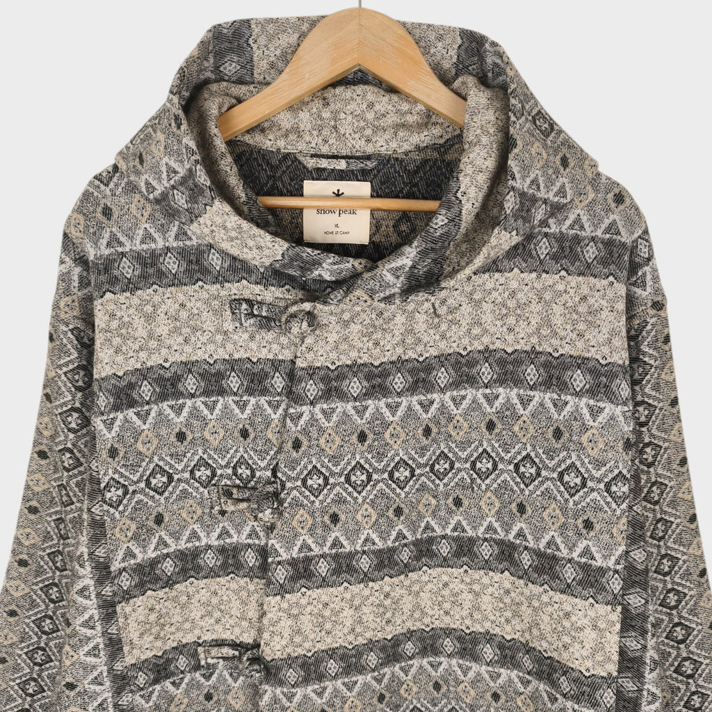SNOW PEAK Men's Co/Wo Nomad Heavyweight Wool Blend Jacquard Parka Jacket