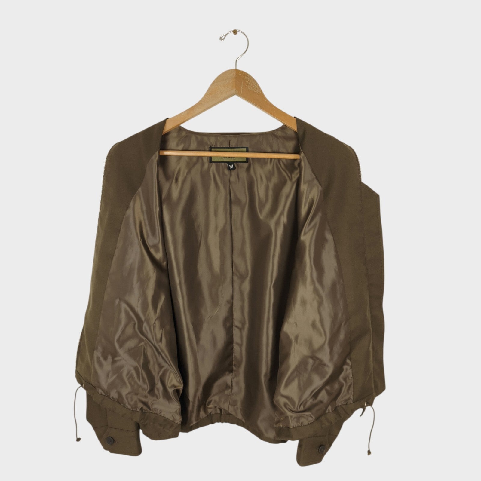 UNIFORM BRIDGE Men's Khaki Oversized Fit Single Blouson Jacket