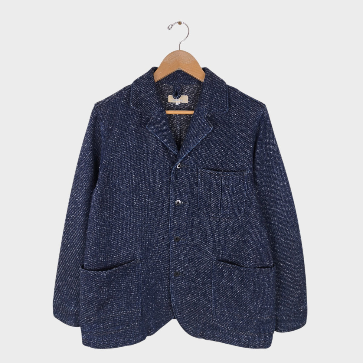JAPAN BLUE JEANS Men's Made in Japan Indigo Blue Sashiko Chore Jacket