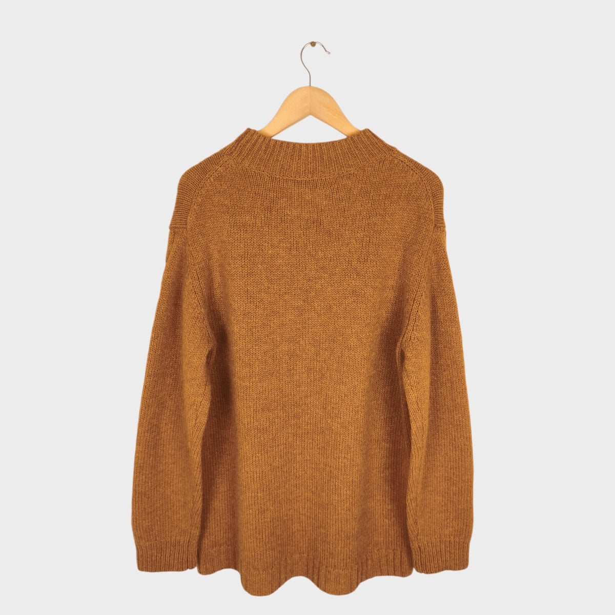 MHL MARGARET HOWELL Men's Tan/Camel 100% Wool Jumper