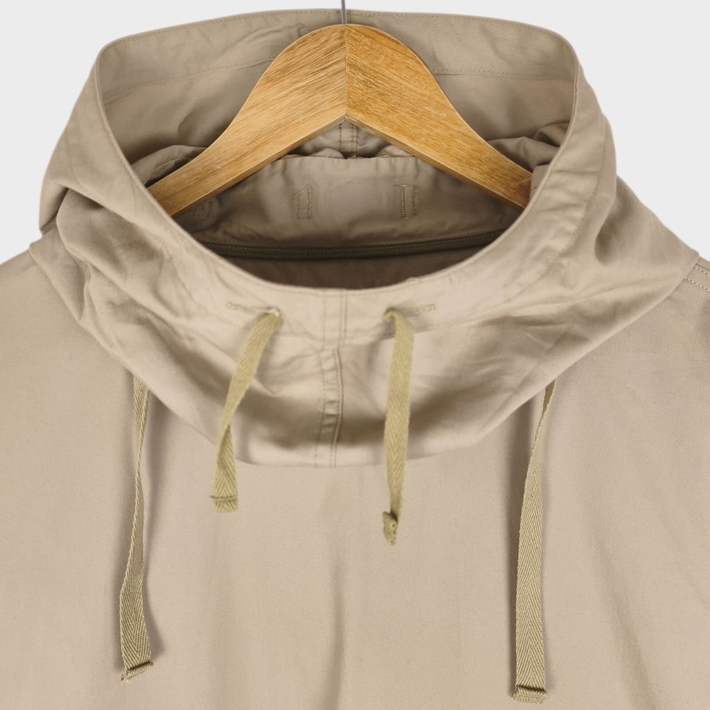 ENGINEERED GARMENTS Men's Made in USA Beige 100% Cotton Parka Cagoule Smock