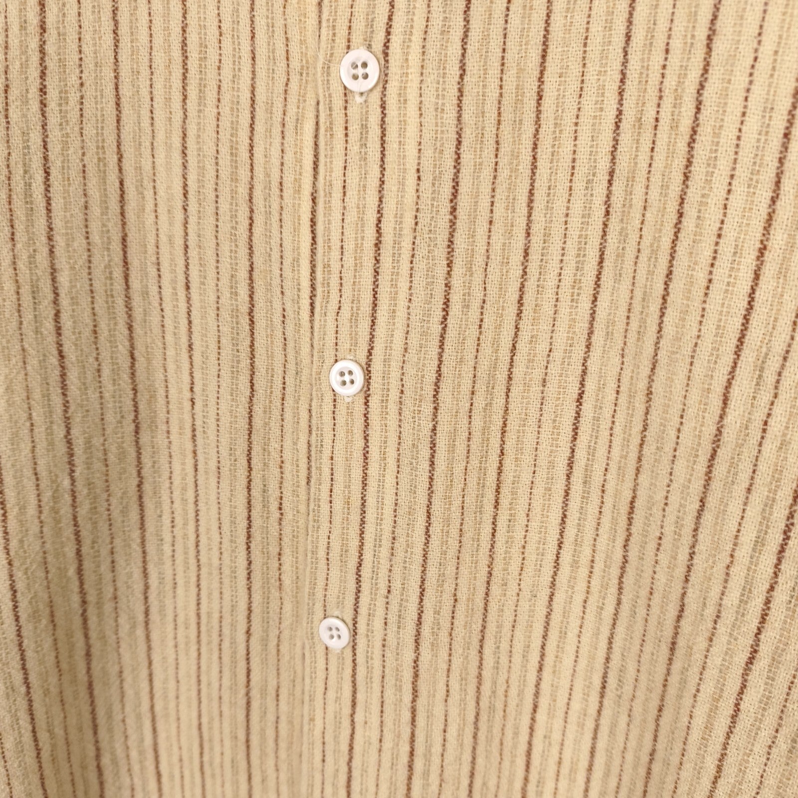 TENDER CO. Men's Made in England Striped Weaver's Stock 100% Wool Shirt
