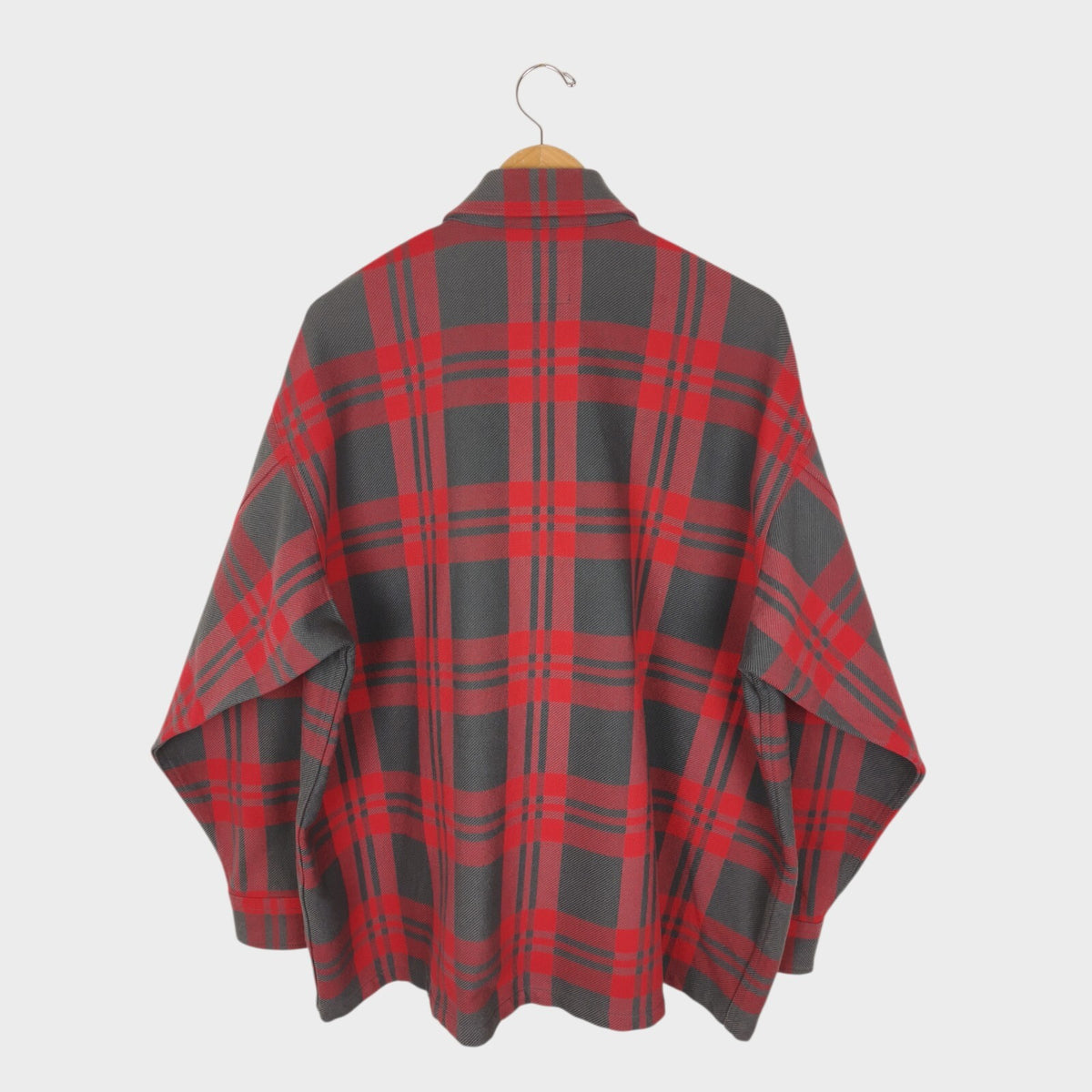 BEAMS Men's Oversized Fit Heayweight Soft Twill Mackinaw Jacket