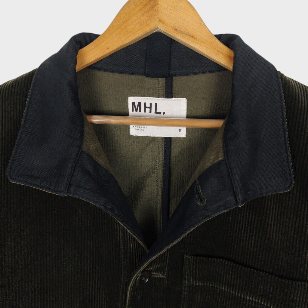 MHL MARGARET HOWELL Men's Dark Green Heavyweight Corduroy Chore Jacket
