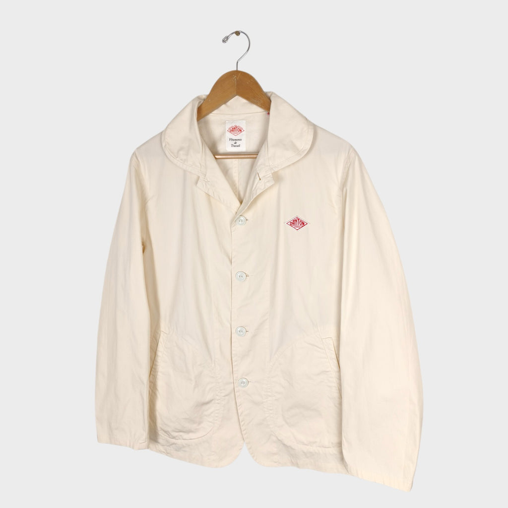DANTON Men's Ecru Made in Japan 100% Cotton Chore Jacket