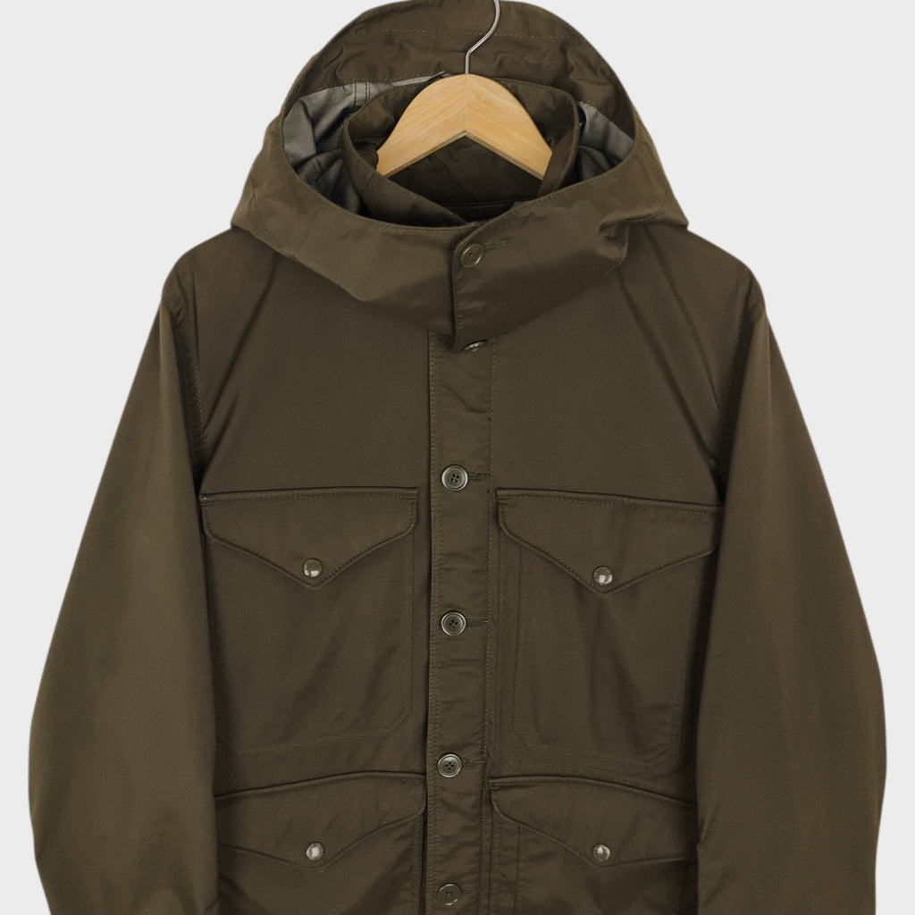 BEAMS PLUS Men's Khaki Green Gore Windstopper Mackinaw Cruiser Jacket