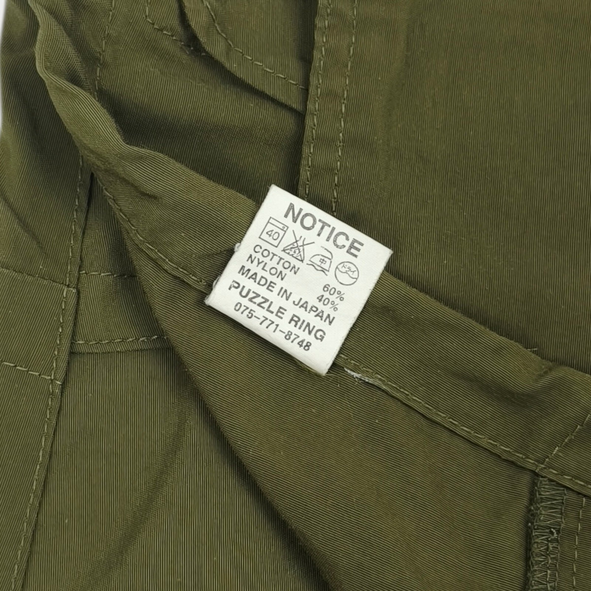 SASSAFRAS Men's Made in Japan Green Fall Leaf Sprayer Cargo Shorts