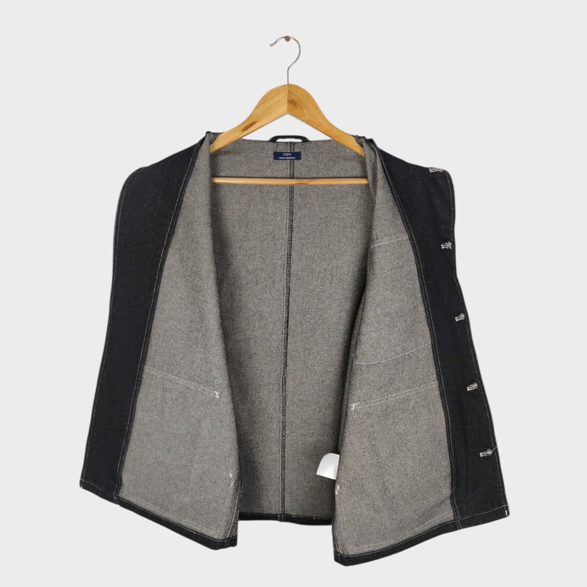 URBAN RESEARCH Men's Black Denim Chore Jacket