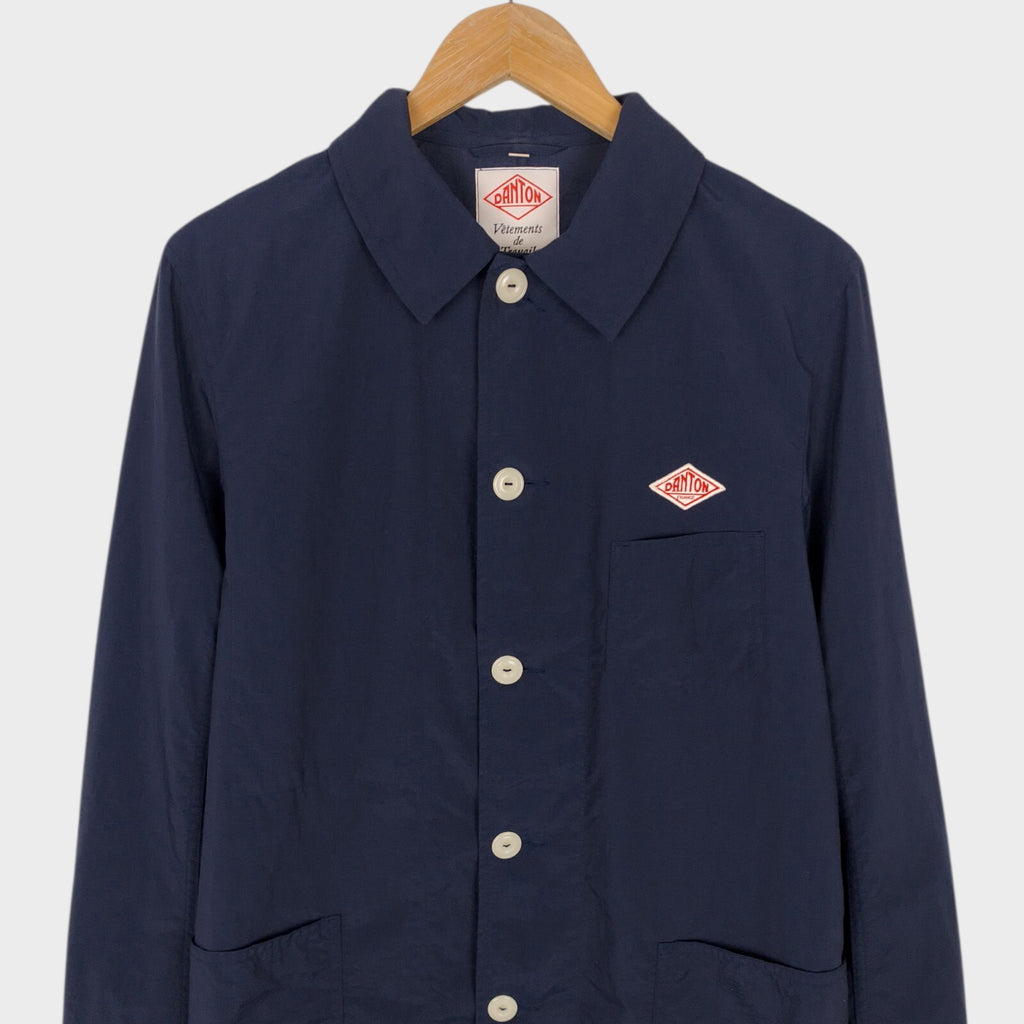 DANTON x BEAMS Men's Made in Japan Navy Blue Nylon Coat Jacket