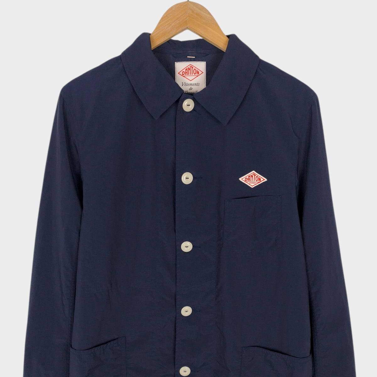DANTON x BEAMS Men's Made in Japan Navy Blue Nylon Coat Jacket