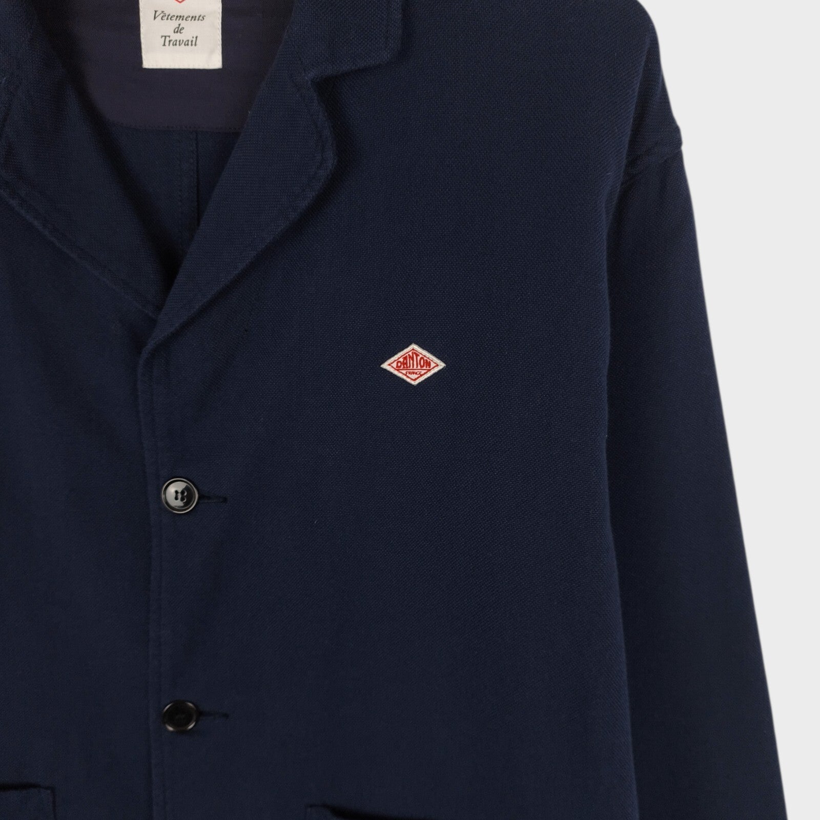 DANTON Men's Navy Blue Made in Japan 100% Cotton Chore Jacket