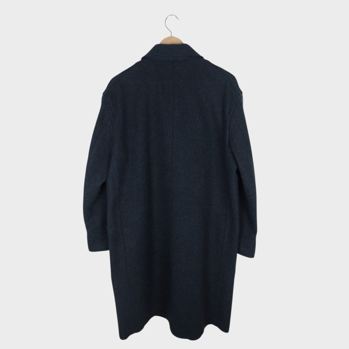 MHL MARGARET HOWELL Men's Dark Navy Heavyweight 100% Wool Coat
