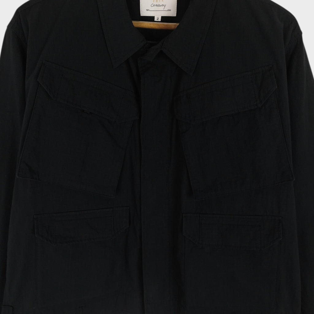 ANOTHER 20TH CENTURY Men's Black Made in Japan Cotton/Nylon Ripstop Brighton Command Jacket