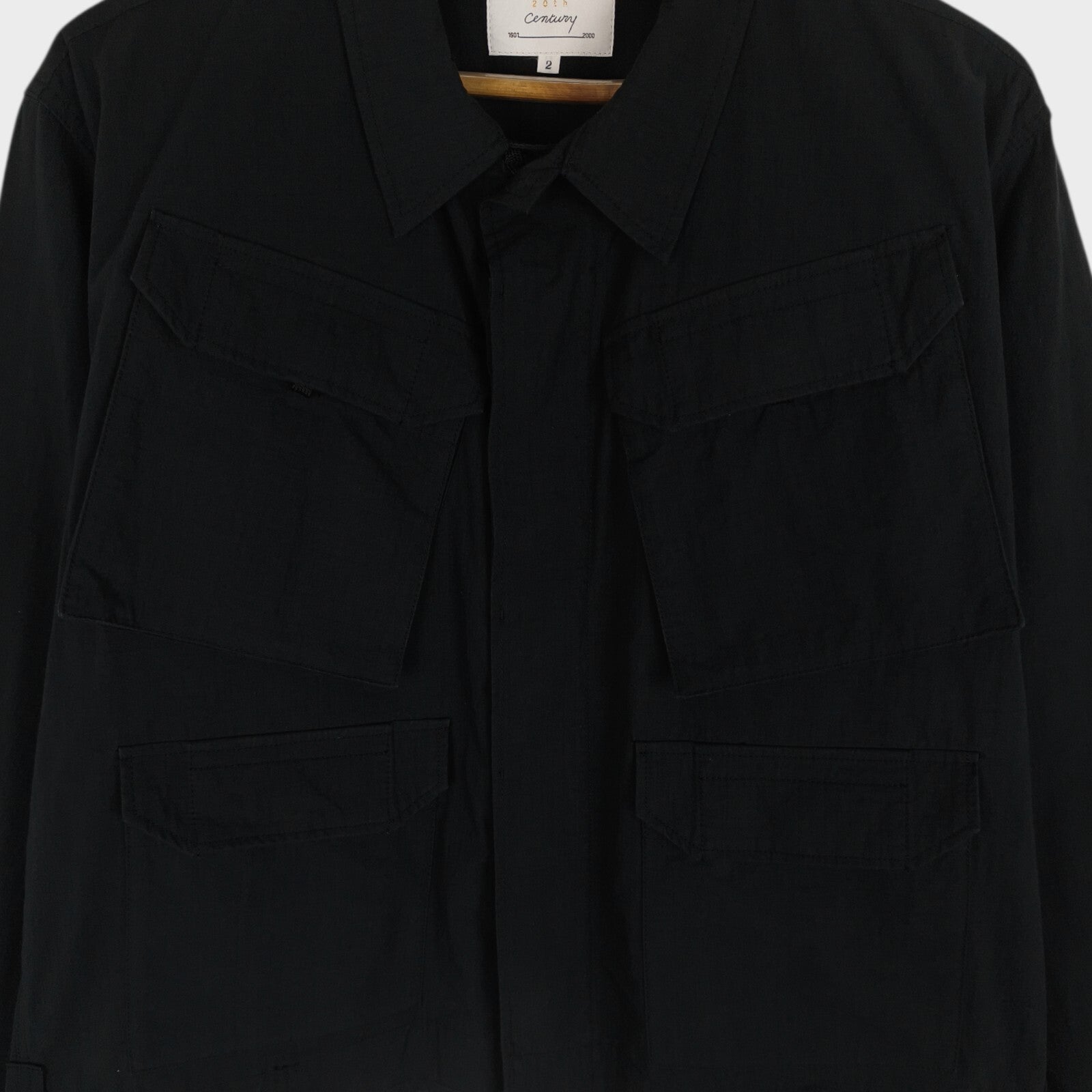ANOTHER 20TH CENTURY Men's Black Made in Japan Cotton/Nylon Ripstop Brighton Command Jacket