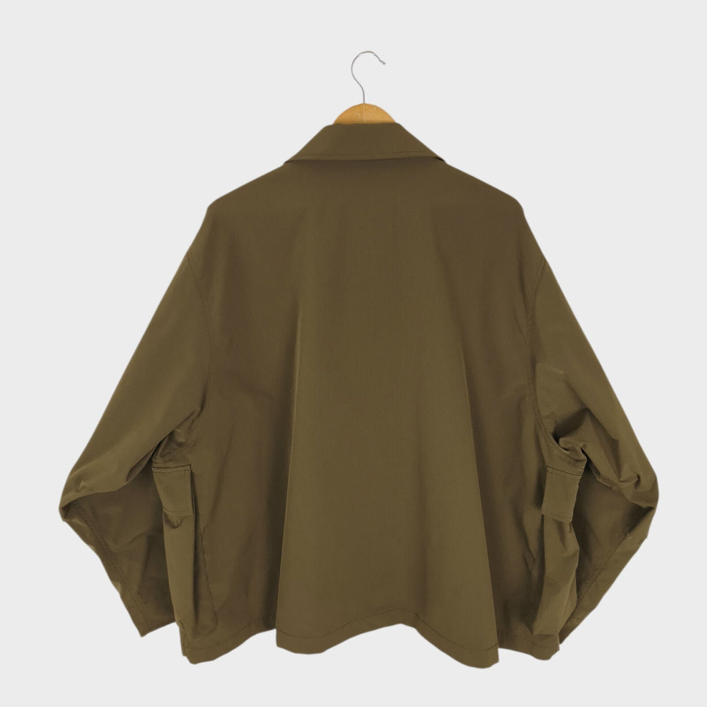 DAIWA PIER39 x L'ÉCHOPPE Men's Olive Green Oversized Fit Ex Short Jacket