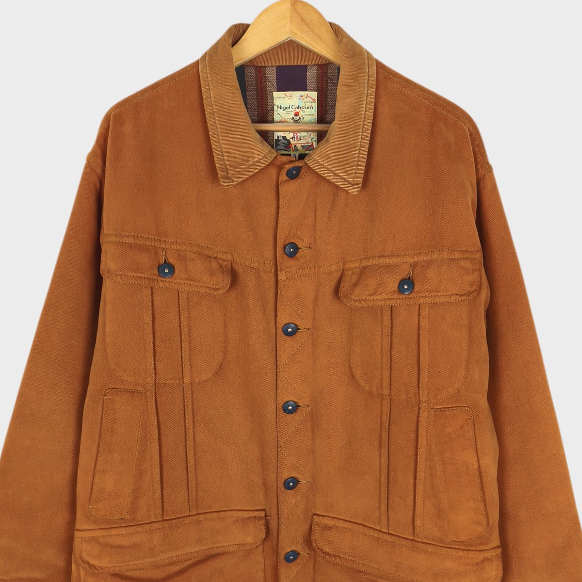 NIGEL CABOURN Men's Vintage Made in Japan Camel Heavyweight Hunting Jacket